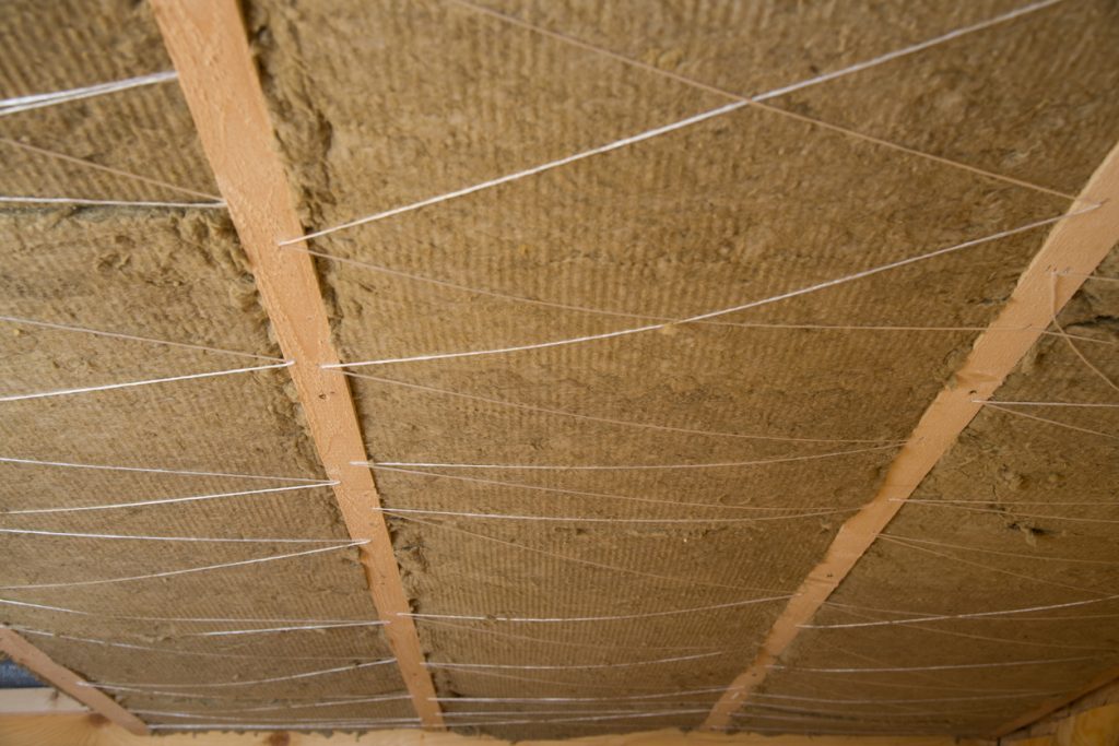 Insulation in ceiling
